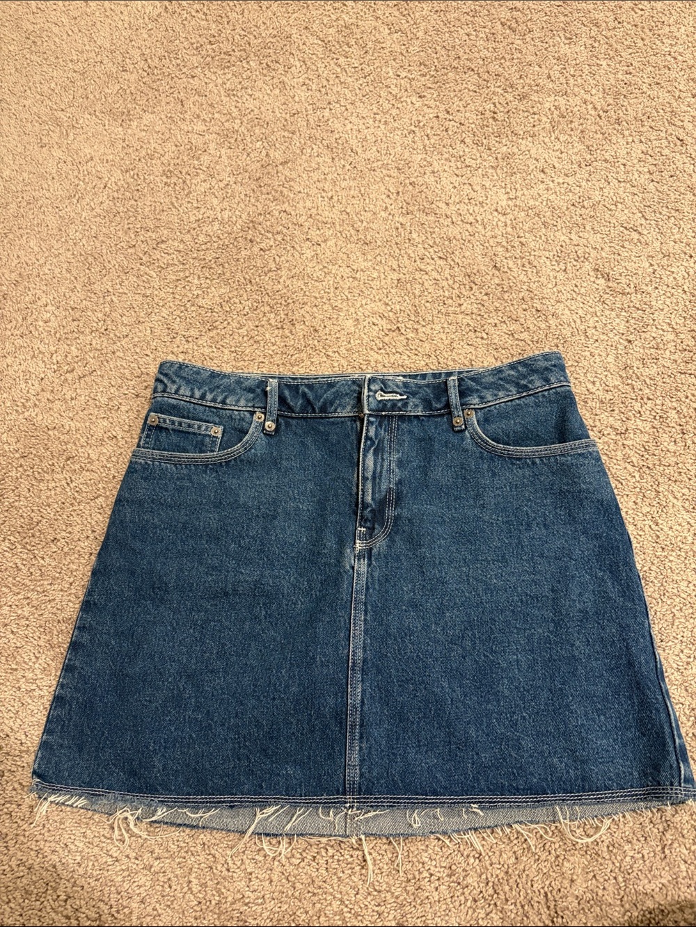 A.P.C Classic Denim Mini Skirt - Versatile Women's Staple size 38